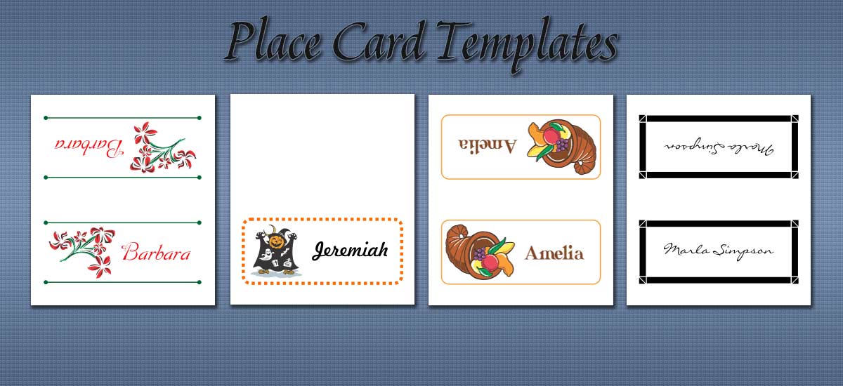 Ms Word Place Card Template
