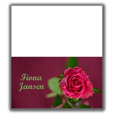 Valentines Day Place Card Template 2